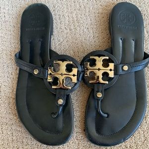 Tory Burch Miller silver sandals